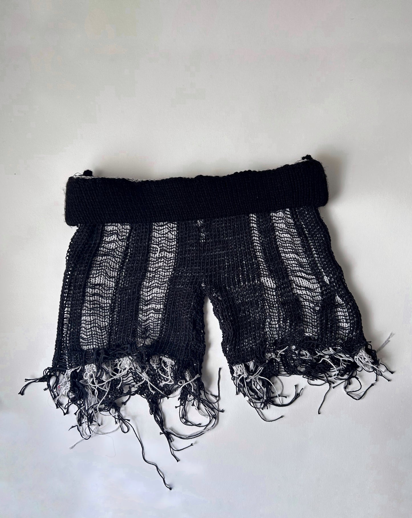 DOUBLE TROUBLE DISTRESSED SHORTS